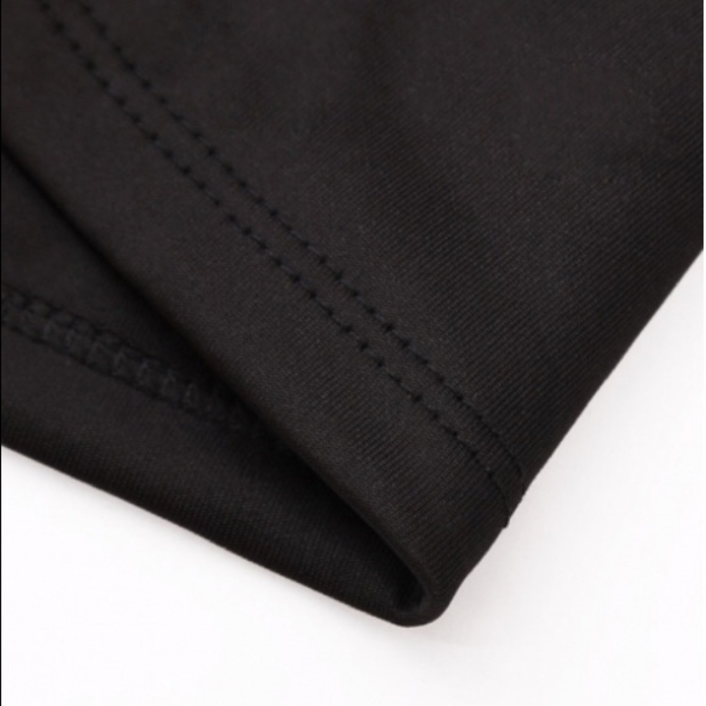 Black Bowknot Mock Neck Plus Size Bodycon Dress - Picture 4 of 4
